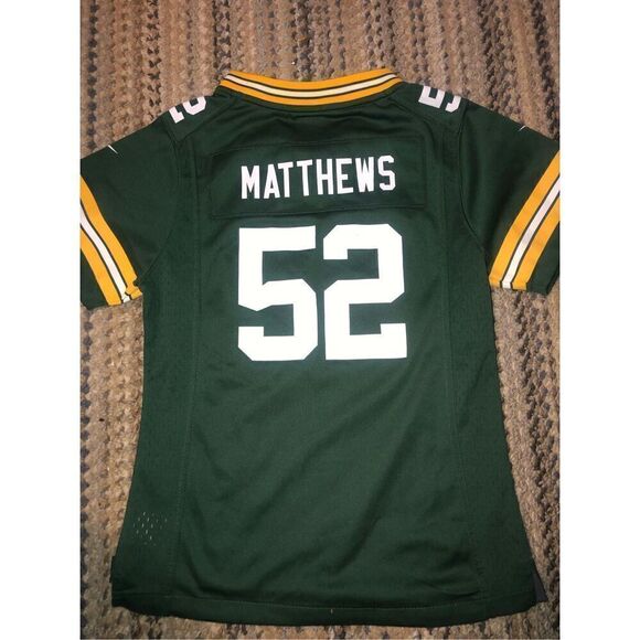 Green Bay Packets Jersey Nike Clay Matthews 52 Youth Large 14 - Picture 4 of 6